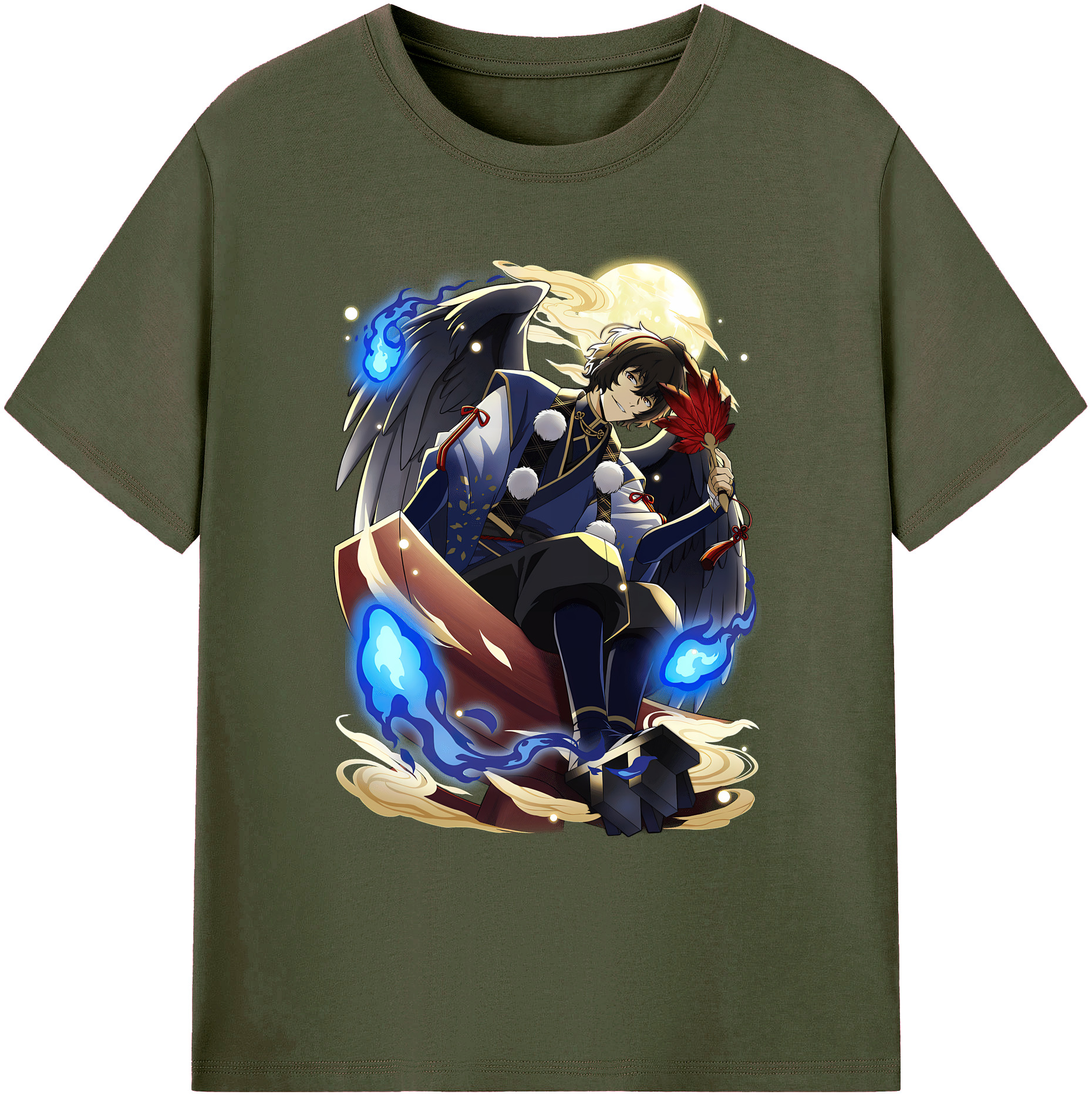 （画像用） 文豪ストレイドッグス Bungo Stray Dogs 綿100％ メンズ半袖Tシャツ｜肌触りやわらか＆通気性